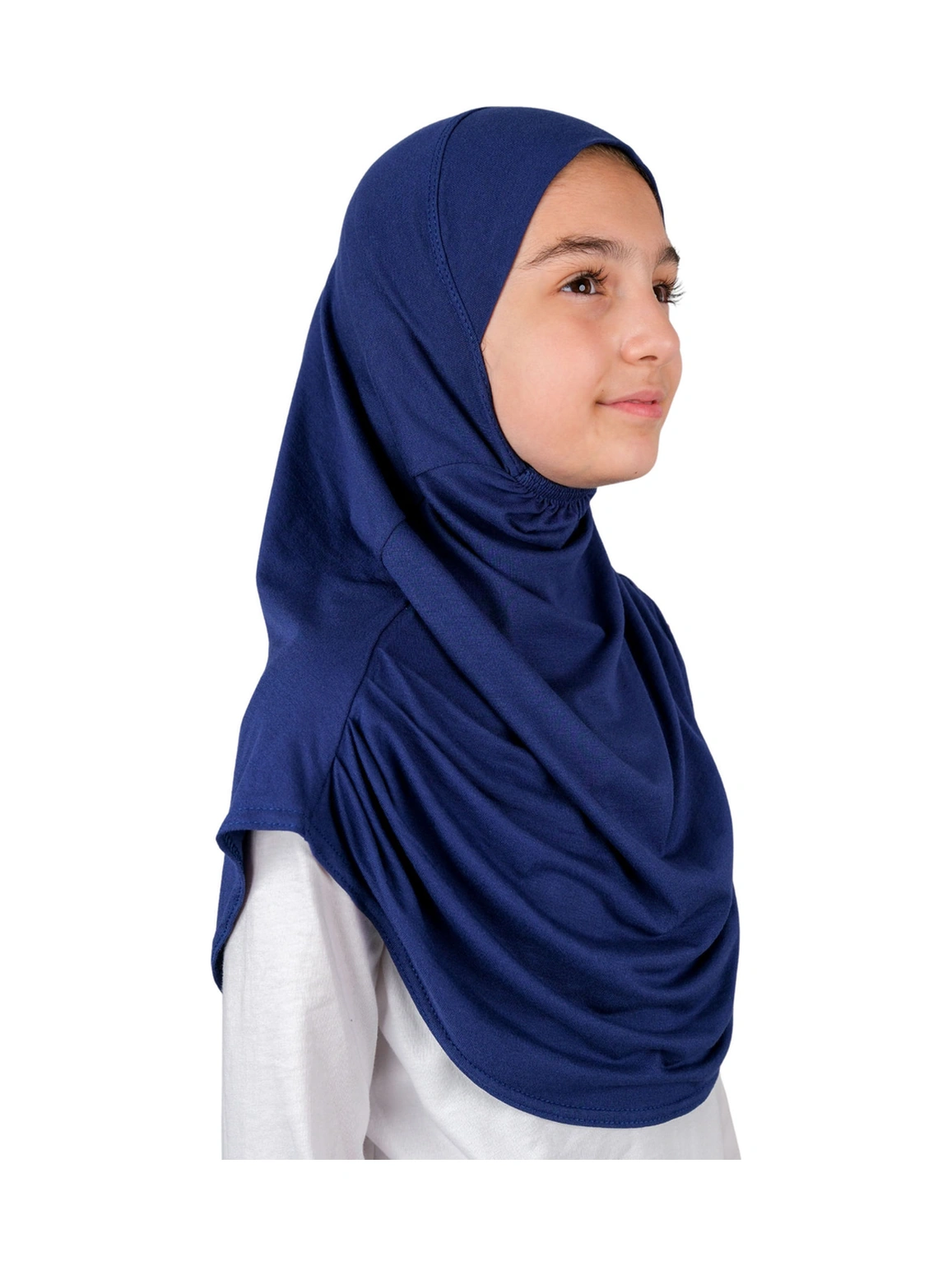 Pratik Hazır Geçmeli Çocuk Şal Lacivert Lacivert