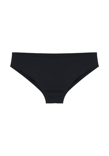 Bsm 3'lü Kadın Siyah Pamuklu Kaşkorse Bikini Külot Siyah