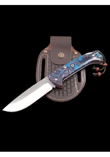 N690 Böhler Çelik Kampçı Avcı Cep Çakısı Çok Renkli