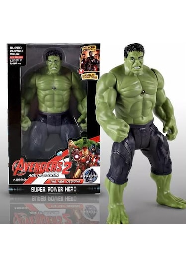Büyük Boy 30 Cm Işıklı Hareketli Avengers Oyuncak Hulk Figür