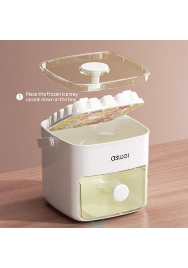 Pazly Kapaklı Buz Tepsisi 48 Kaviteler Beyaz Hızlı Donanıyor Ev Mutfak Seyahat Restoran Parti İçin Beyaz