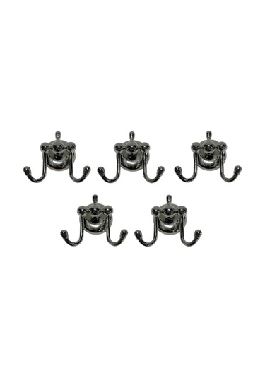 New Banyo Bornozluk Çiftli 5 Adet Krom