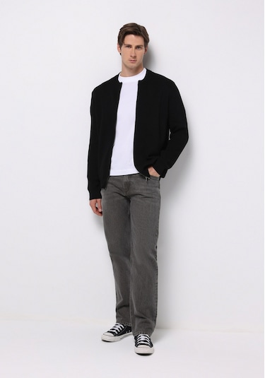 Colins Regular Fit Erkek Siyah Hırka Cl1076576 Q1.v1 Blk Siyah