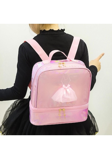 Suntek Bale Dans Sırt Çantası Günlük Spor Jimnastiği Için Pembe