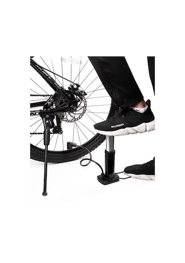 Lastik Hava Şişirme Pompası Motor Bisiklet Top Bot Aparatı Gri