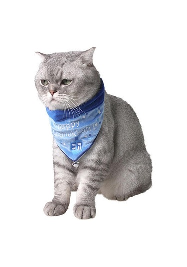 Homyl Köpek Kedi Tükürük Havlusu Üçgen Önlük Mavi