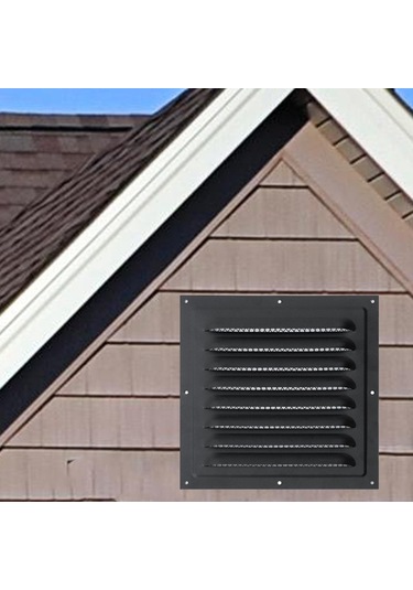 Suntek Metal Havalandırma Kapağı Yoğun Izgara 25cmx25cm-siyah