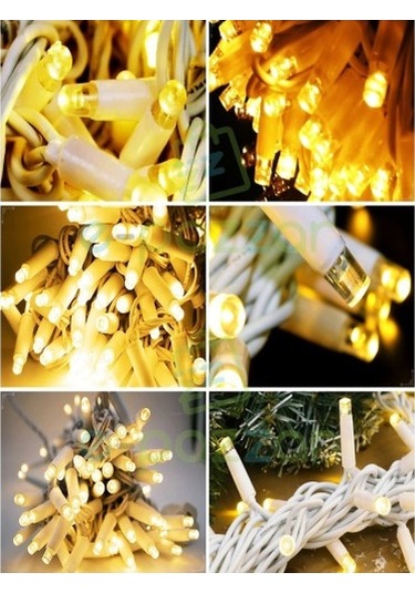 10m 100 Led Ip65 Dış Mekan Led Işık Beyaz Kablo Tdrtr Çok Renkli