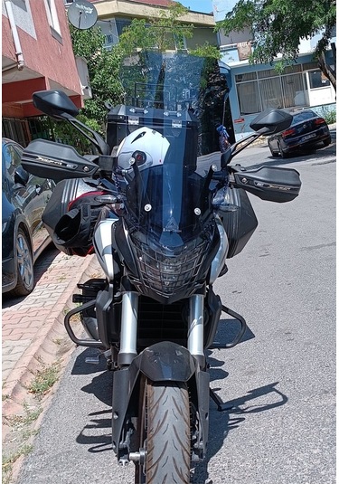 Dominar 250 Dominar 400 Tur Camı Montaj Demiri + Destek Cam Yükseklik 60cm X Üst Genişlik 40cm