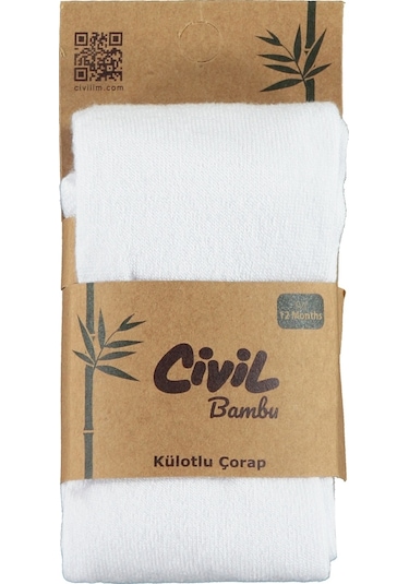 Civil Baby Kız Bebek Külotlu Çorap 6-12 Ay Beyaz 70a839007ss1-2 Beyaz