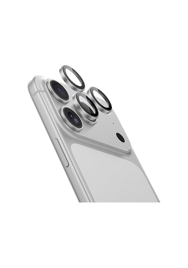 Apple Uyumlu   iPhone 17 Pro Max Benks Glass Warrior Cam Kamera Lens Koruyucu Gümüş