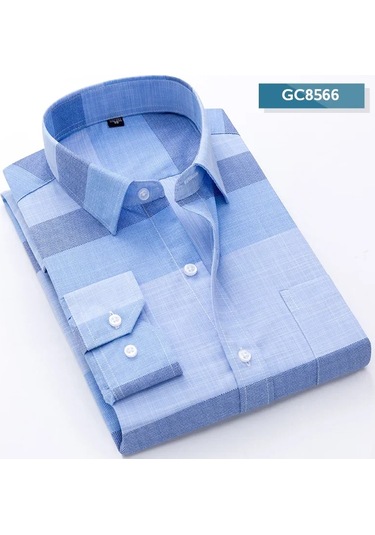 Snapbuy 2024 Erkek Slim Fit Baskılı Gömlek Uzun Kollu Rahat İş Elbiseordu Yeşil Ordu Yeşil