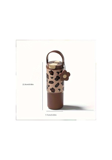 Brightnova Brown Grain 27oz Sızdırmaz Termos Şişe - 316 Paslanmaz Çelik Kadın Erkek Seyahat Ofis Spor Hediye 07 Beyaz