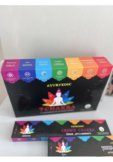 Ayurvedik 7 Çakra Tütsü Seti 7li Set