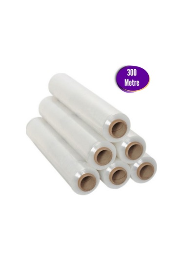 Şeffaf Palet Streci 6'lı Rulo Set 300m X 50cm Dayanıklı Ambalaj Streç Film Mutfak & Gastronomi