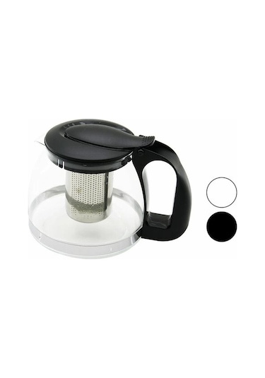 Cam Demlik 900ml - Siyah Veya Beyaz Gönderilir 5365 Çok Renkli