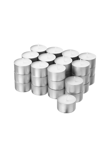 Tealight Mum, Beyaz, 6 Saat, 36 Adet beyaz