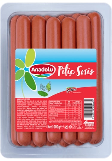 Anadolu Piliç Uzun Sosis 1 KG
