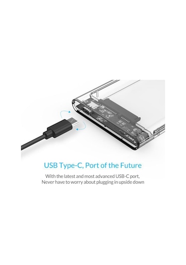 Orico Usb 3.1 Type C 2.5 İnc Hdd Ssd Destekli Harddisk Kutu 5Gbps
