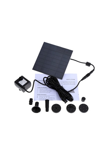 Geeroyoo Güneş Enerjili Sürekli Akışlı Su Pompası - Yüksek Verimli, Hızlı Başlangıç, 170l/saat Debi, 75cm Yükseklik, Çevre Dost