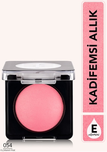 Flormar Işıltılı Fırınlanmış Allık - Baked Blush-On - 054 Flormar Pink - 8682536051507