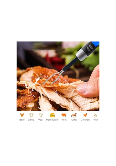 Sones Ts-bn60 Mutfak Gıda Pişirme Çift Çatal Termometresi Arka Aydınlatmalı