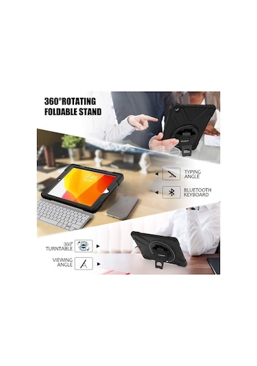 Duxweel Apple Uyumlu iPad Pro 12.9 Negro Shockproof Tam Koruma Kılıf