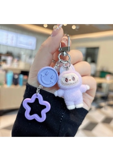 Novahub Minis Labubu Koyun Peluş Okul Çantası Kolye, 5cm, Üniseks, 14+ Yaş