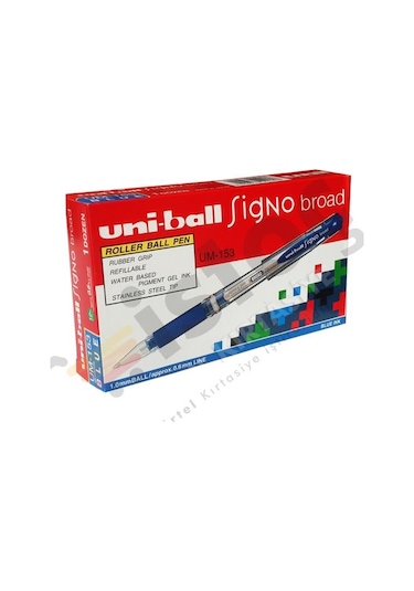 Uni-Ball Um-153 Imza Kalem Mavi 12 Li Kutu