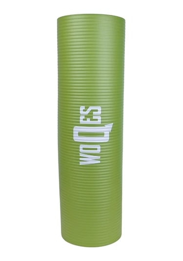 Woqes Konforlu Ve Kaymaz Nbr Yoga Matı 10 Mm Kalınlık Ekstra Destekli Ve Dayanıklı Tasarım Yeşil