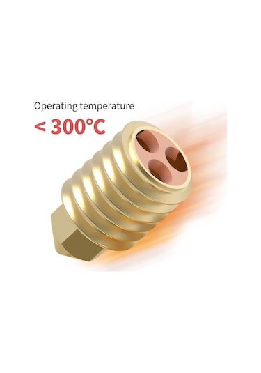 Bambu Lab X1-p1p Cht High Flow Bronz Nozzle 0.2mm