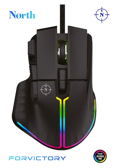 North Ragnarok PMW3389 RGB 12.800 Dpı Profesyonel Makrolu Oyuncu Mouse