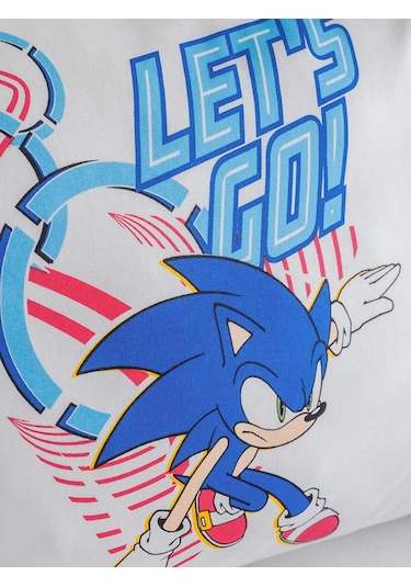 Karışık Sonic Baskılı Yastık Kılıfı 2'li 50x70 Cm Çok Renkli