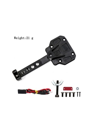 Ebitda Scx10 Iıı Jeep Wrangler 1/10 Rc Araç Metal Yedek Lastik Rafı Ve Led Tekerlek Braketi