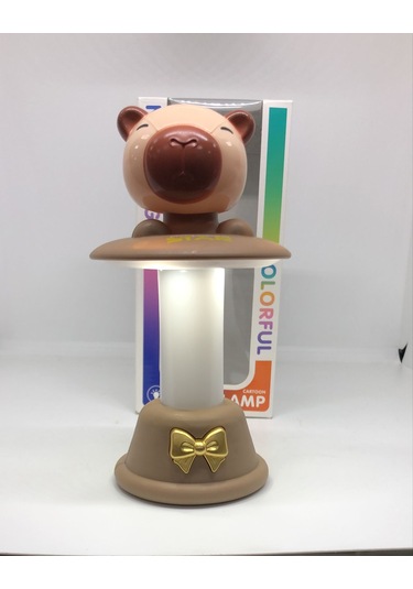 Cabybara Rgb Işıklı & Şarjlı Yaylı Masa Lambası Renkli