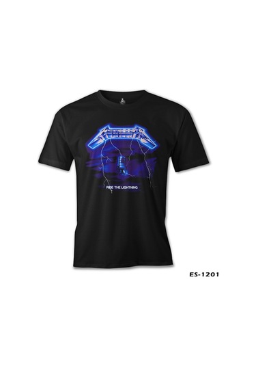 Metallica - Ride The Lightning Siyah Erkek Tshirt