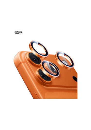 Armorite Kamera Lens Koruyucu Apple Uyumlu iPhone  14-15-16 17 Pro/pro Max Turuncu Turuncu