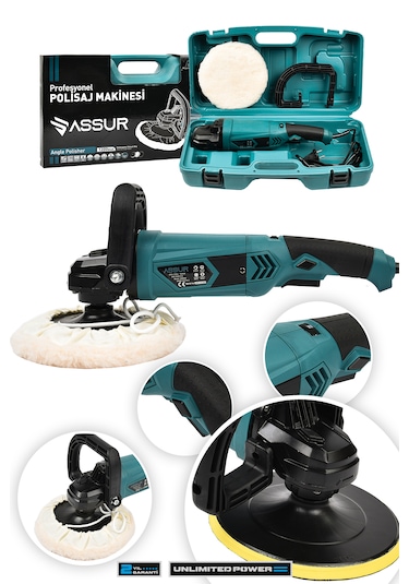 Assur ASR405 180 MM Pasta Cila Polisaj Zımpara Mavi