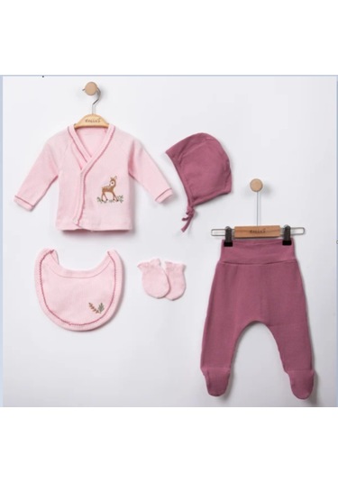 Necix's Ceylan Figürlü Kız Bebek Hastane Çıkışı Beşli Set Pudra