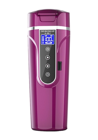 Suntek 12V/24V Paslanmaz Çelik Elektrikli Su Isıtıcısı Mor