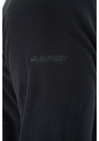 Alpinist Motus Tam Fermuarlı Polar Siyah
