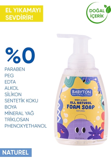 Babyton Doğal Aromasız Köpük Sabun 350 ML