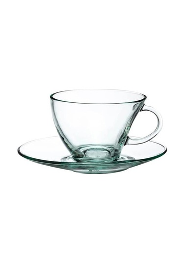 98396 Cam 4lü Aware 230cc Asimetrik Penguen Çay Nescafe Fincan Takımı