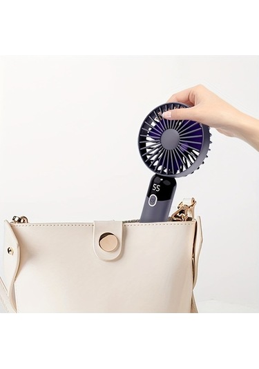 Yingfu Taşınabilir Fan 6 Hızlı Dijital Ekran Koyu Haki Fan