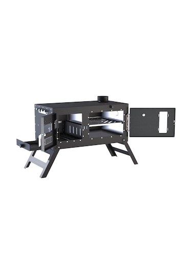 Kuzine Fırınlı Kamp Sobası