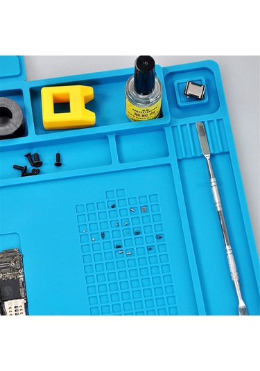 Xurunkeji Mat Silikon Lehimleme İstasyonu Telefon Büyük Tamir Bilgisayar Tezgahı Bakım Anti Mobil Statik Kaynak Dirençli