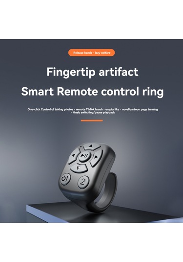 Geeroyoo Bluetooth Akıllı Yüzük Kumandasını: Fotoğraf Çekimi, Kitap Sayfa Değiştirme, Müzik Kontrolü - Beyaz J6