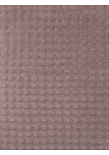 Dekoratif Bubble Uzun Tüylü Yumuşak Puffy Peluş Kaymaz Yıkanabilir Salon Antre Halı Yolluk Pembe