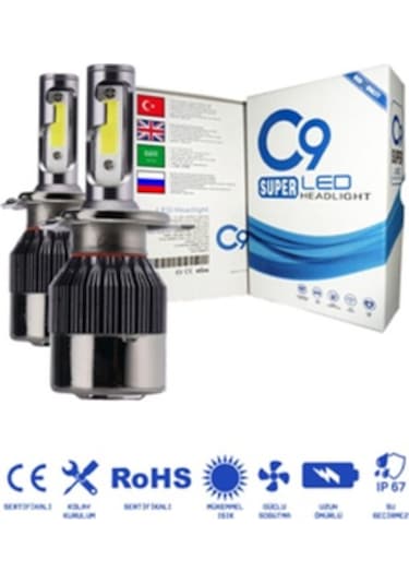 C9 - 9012 Led Xenon Far Led Zenon Ampulü Beyaz Yeni Nesil Şimşek