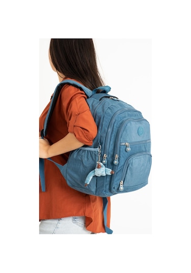 Ultra Hafif Orta Boy Sırt Çantası Unisex Mavi Model: 571-3c - Mavi